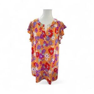 Dear Scarlett Multicolor Floral Blouse – Size XL